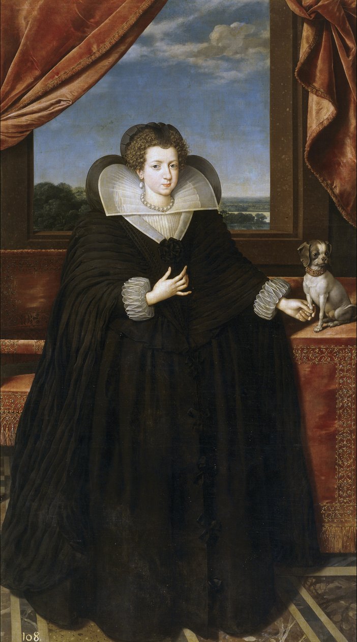Fransa Kraliçesi Elizabeth'in Portresi 1602-1644, İspanya Kraliçesi eşi by Frans Pourbus the Younger