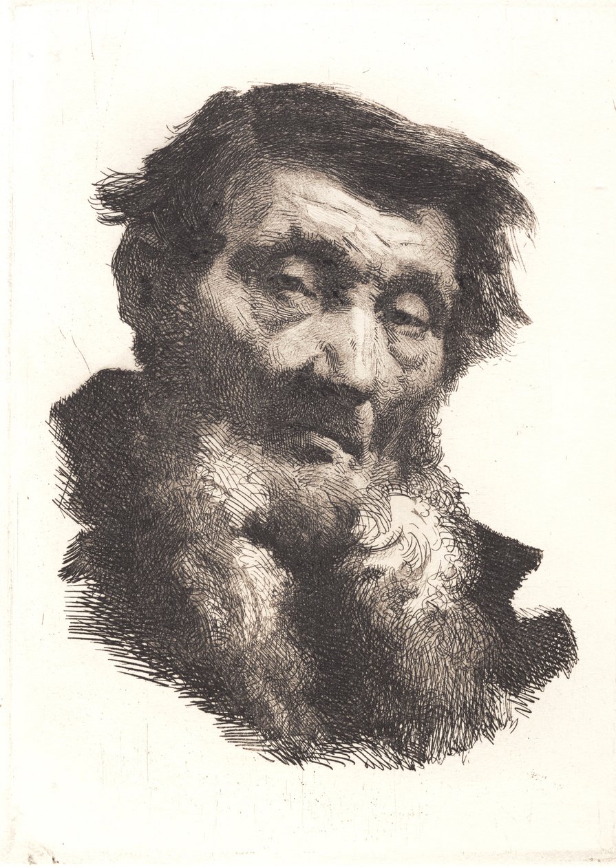 İki parçalı gri sakallı yaşlı adam by Frans Schwartz