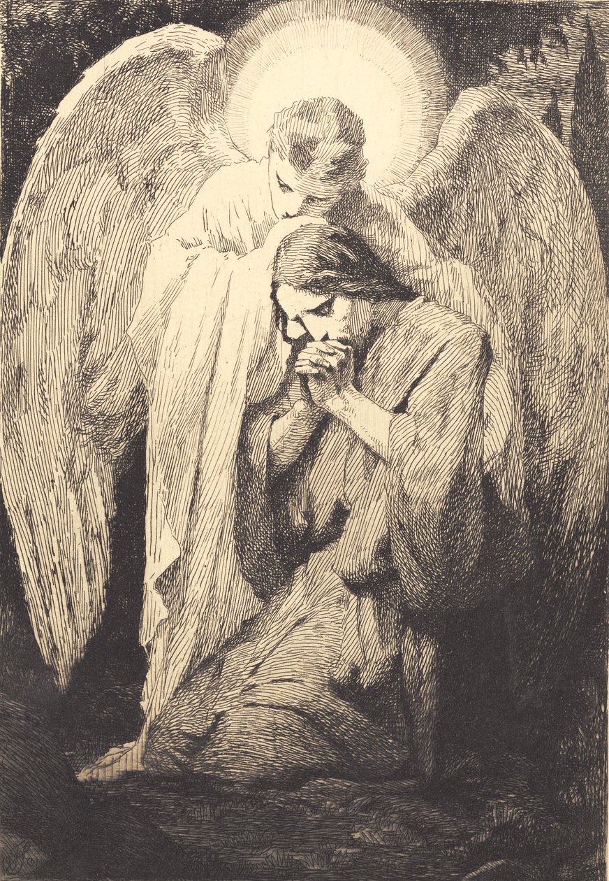 Kristus ve Gethsemane by Frans Schwartz