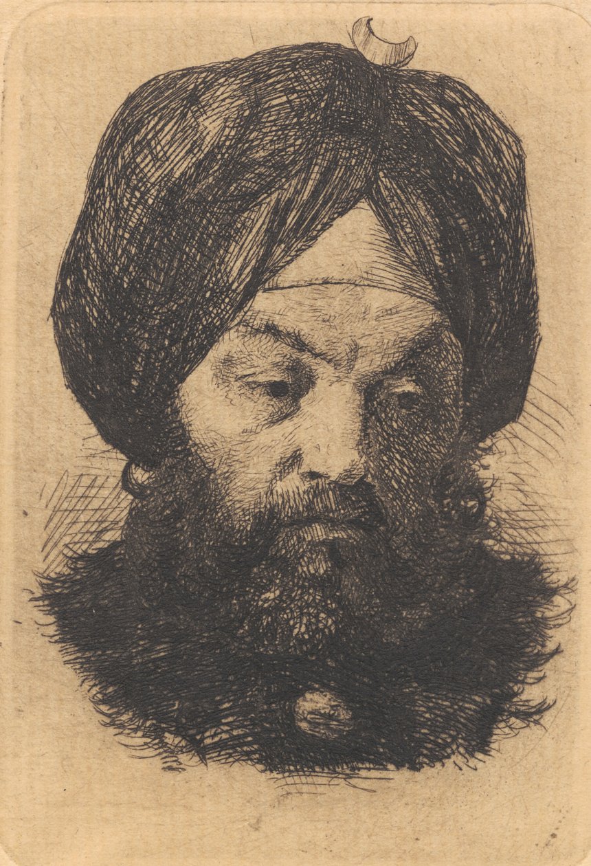 türbanlı adam by Frans Schwartz