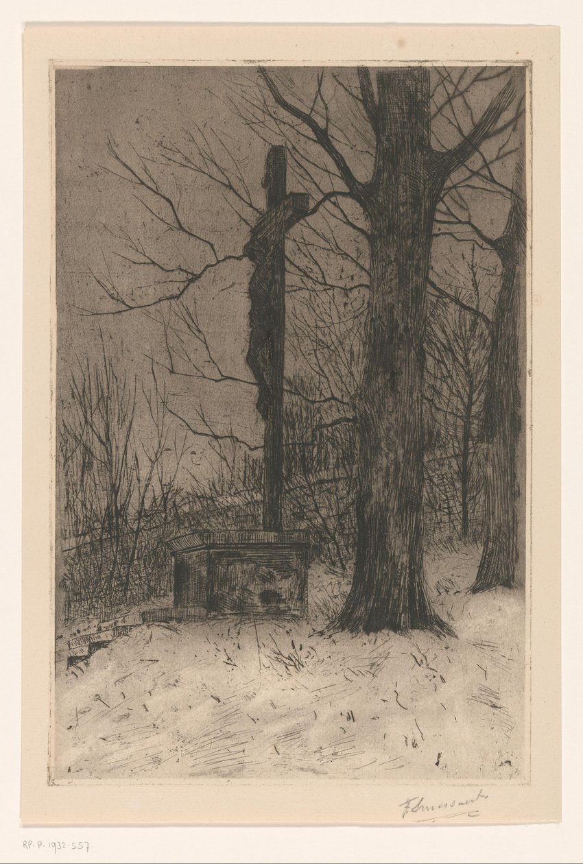 Ağacın yanında haç by Frans Smissaert (signed by artist)