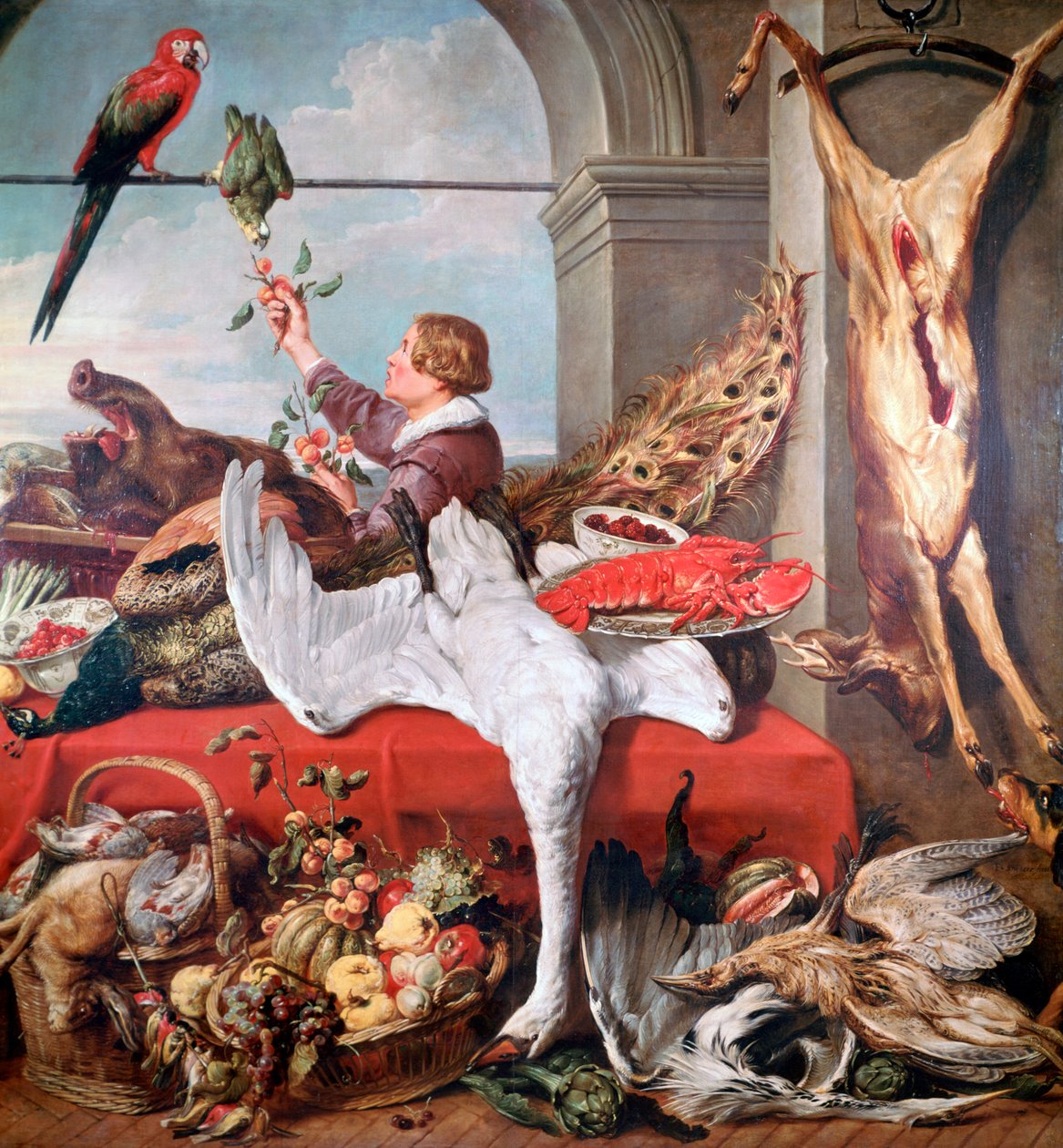 Ofis İçi, c1635 by Frans Snyders or Snijders