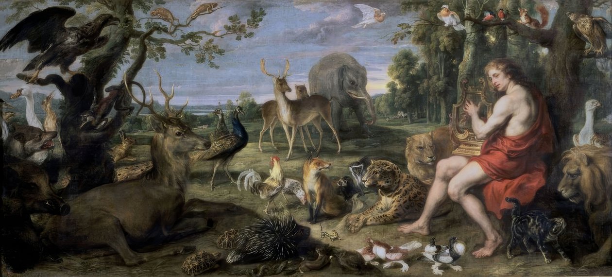 ORPHEUS VE HAYVANLAR - 17. YÜZYIL - YAĞ / TUVAL - 195 × 432 cm - NP 1844 - FLAMENKO BAROK by Frans Snyders or Snijders