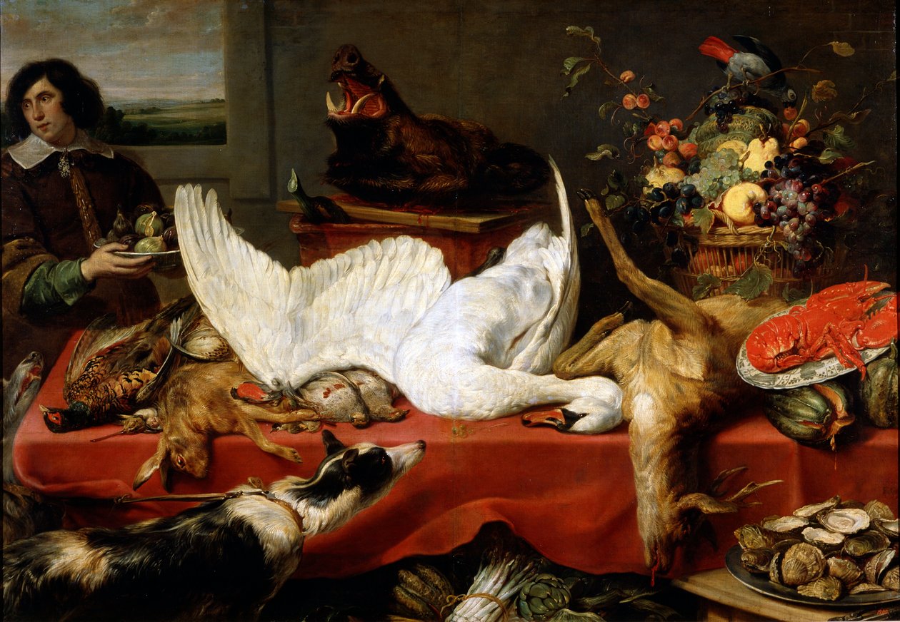 Kuğu ile natürmort, 1640