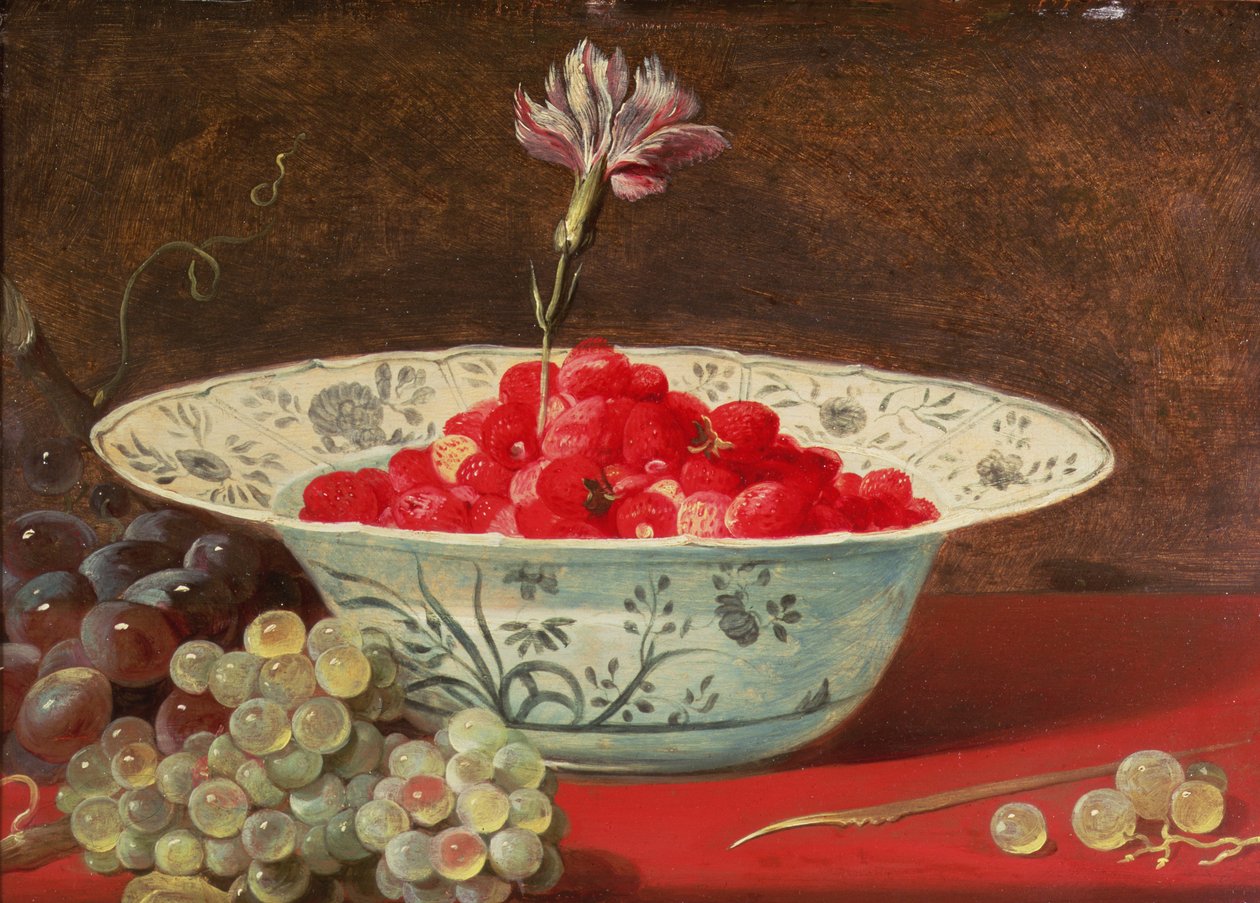 Karanfil ile çilek by Frans Snyders or Snijders