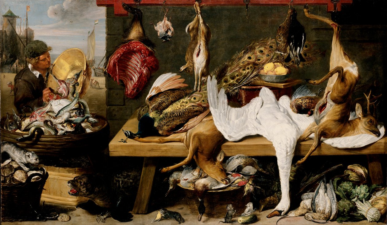 Rıhtımda Pazar Manzarası, c.1635-1640 by Frans and workshop Snyders