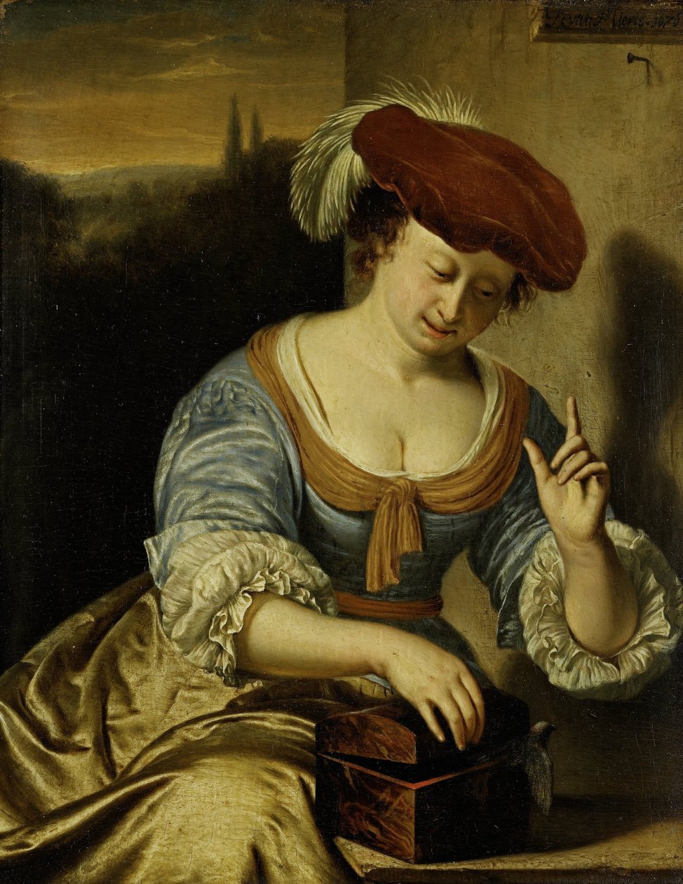 Kaçan Kuş: İffet Alegorisi by Frans van Mieris (I)