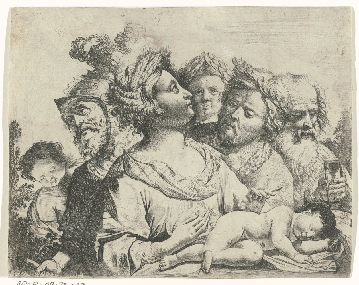 Ceres, Mars ve Satürn (Dört Çağ) by Frans van Mieris (II) (rejected attribution)