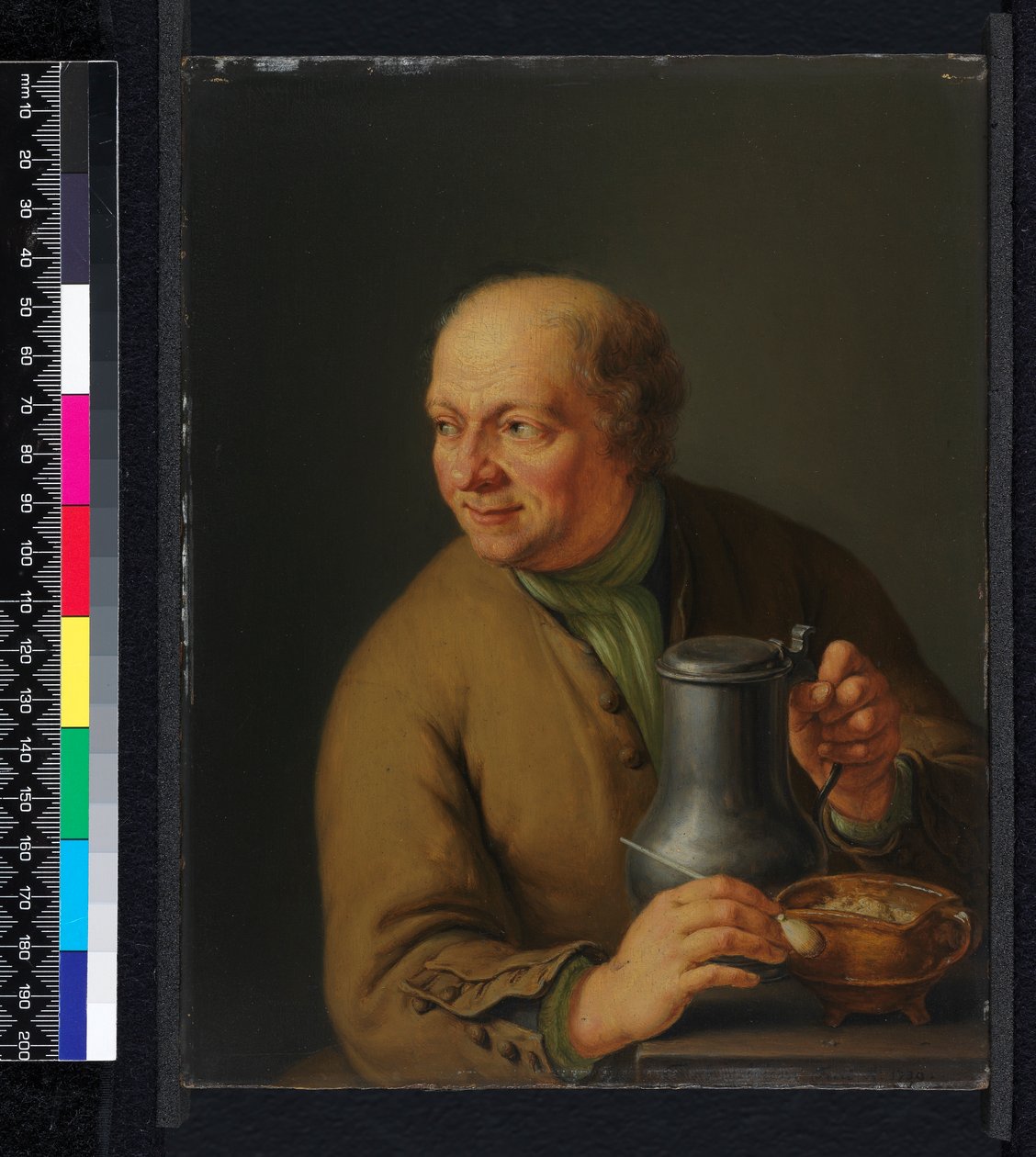 Tankardlı Adam, 1739 by Frans van Mieris