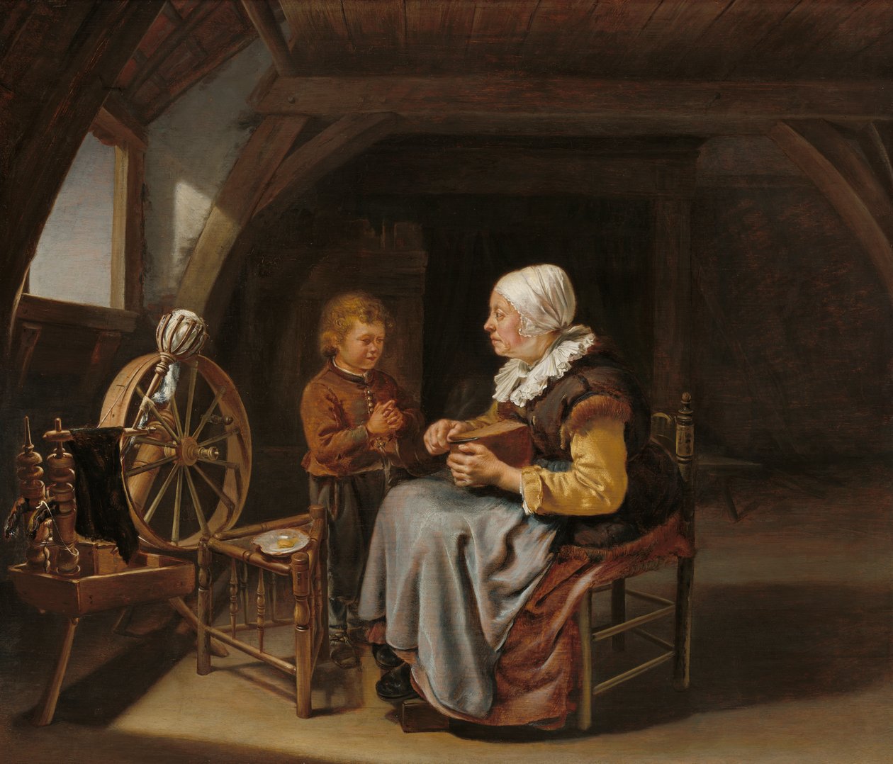 Grace Söylemek, c.1650-55 by Frans van Mieris