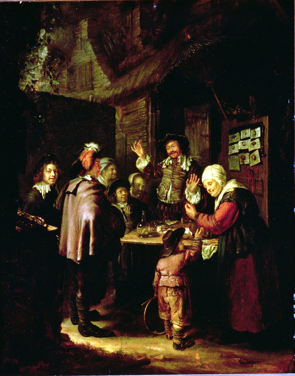Şarlatan (ahşap üzerine yağ) by Frans van Mieris