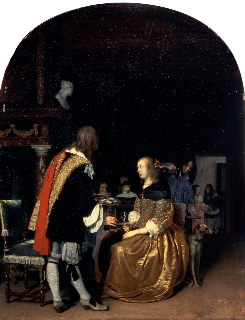 İstiridye Yemeği, 1659. by Frans van Mieris