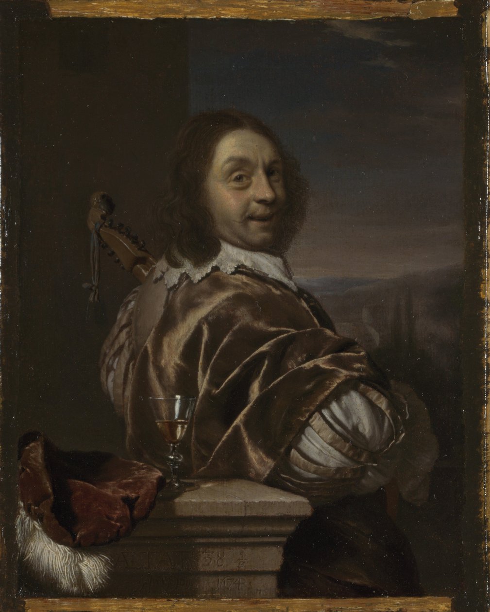 Cittern ile Otoportre, 1674 by Frans van Mieris the Elder