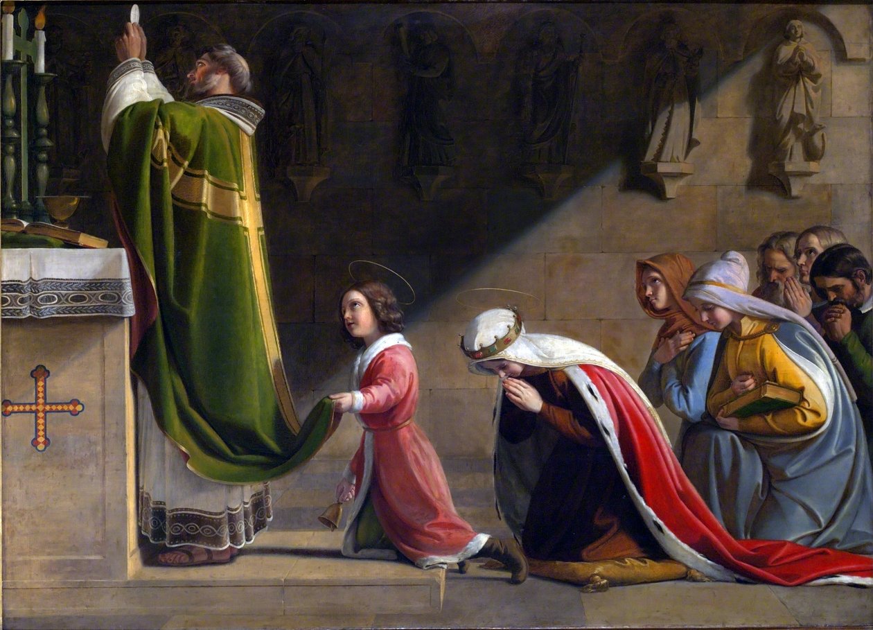 Ayin sırasında Aziz Ludmila ve Aziz Wenceslaus by Frantisek Tkadlik