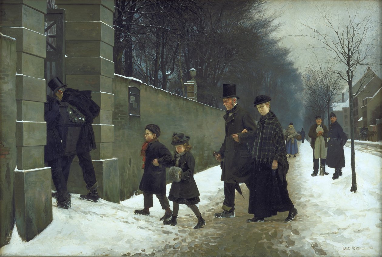 Bir cenaze by Frants Henningsen