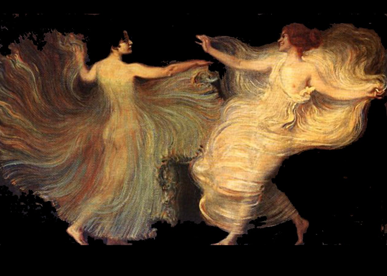 dansçılar by Franz von Stuck