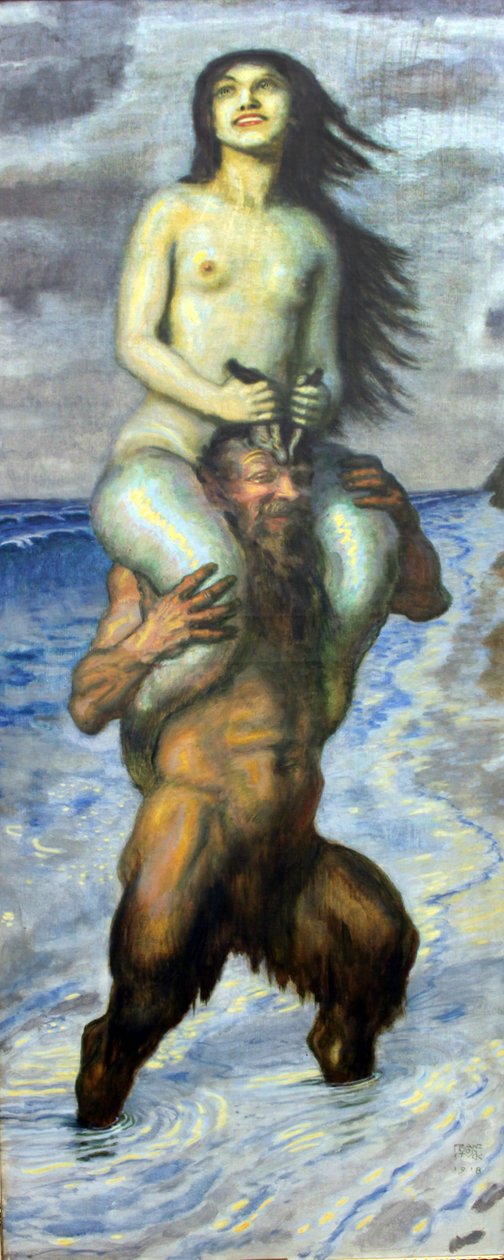 Faun ve Deniz Kızı by Franz von Stuck