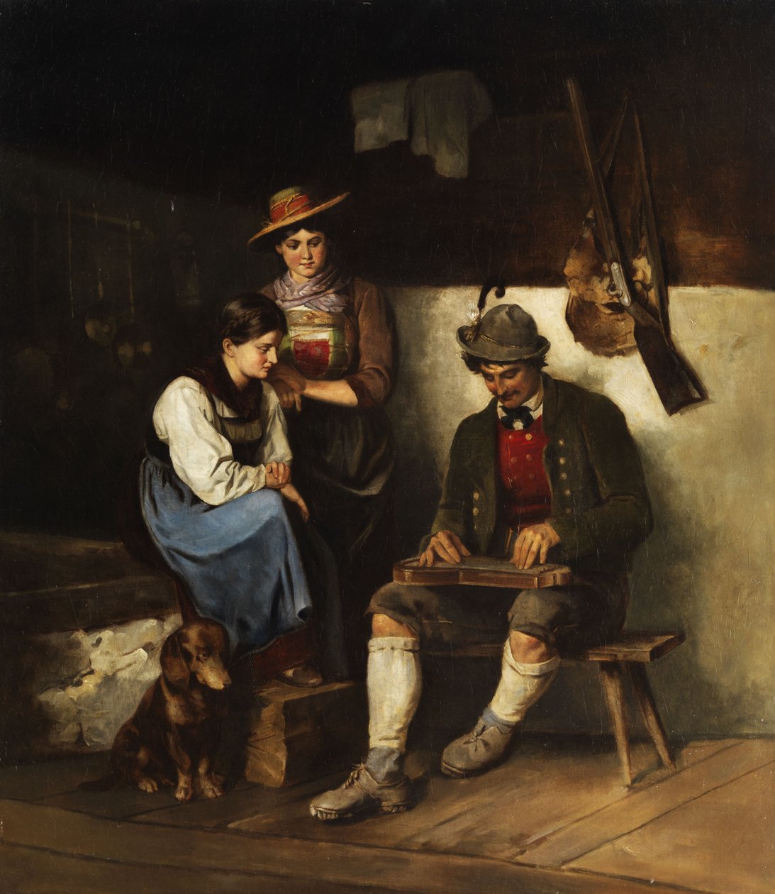 Der Zitherspieler by Franz Defregger