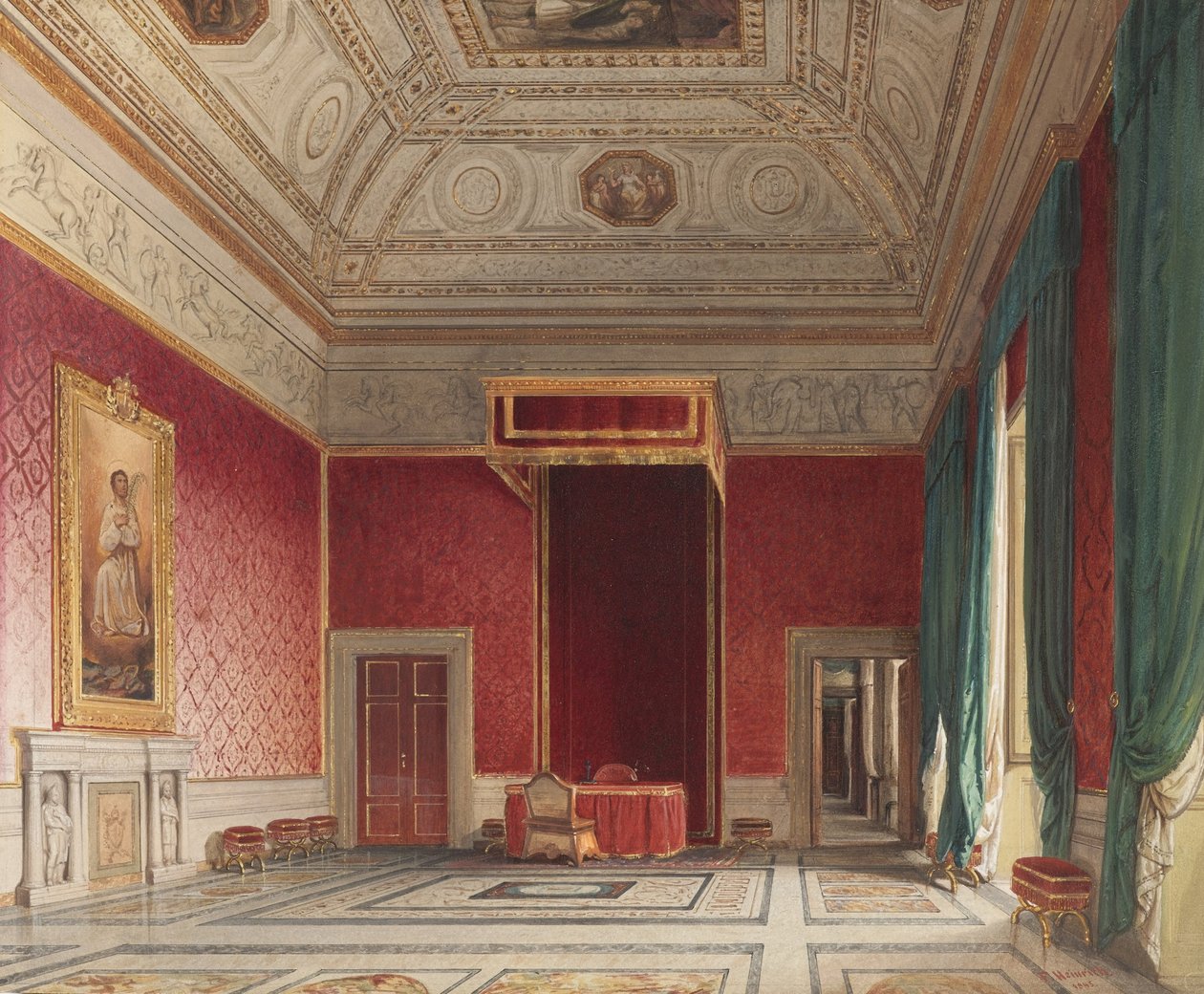 Thorvaldsen Salonu, Roma by Franz Heinrich