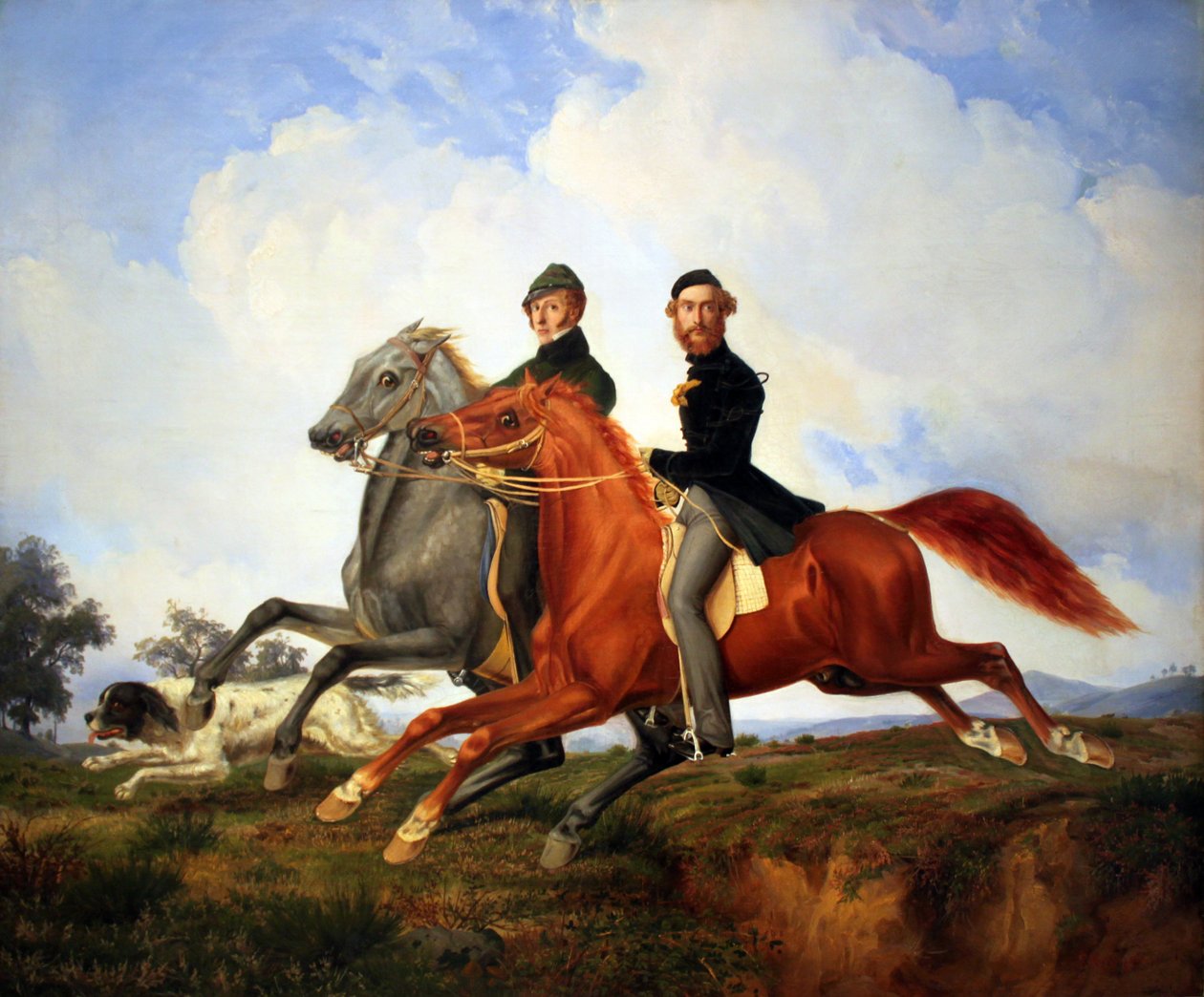 Dörtnala koşan iki atlı by Franz Krüger