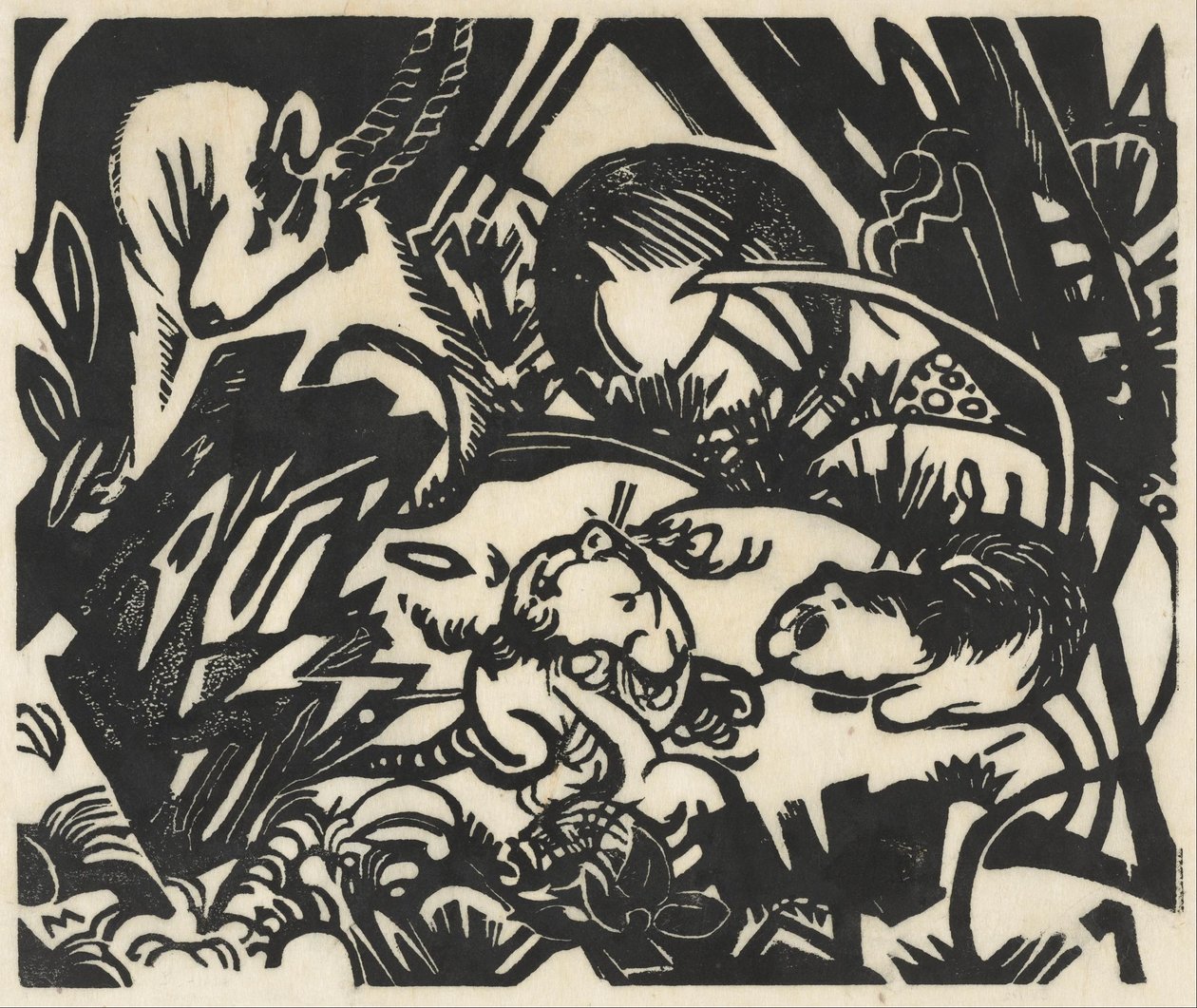 Hayvan Efsanesi by Franz Marc