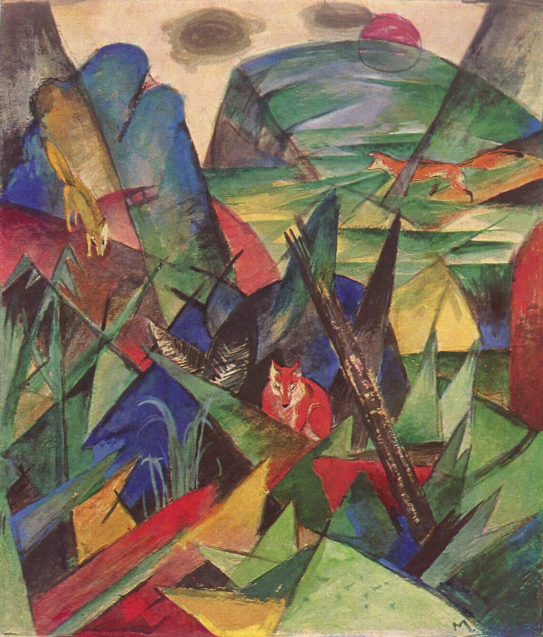 tilkiler by Franz Marc