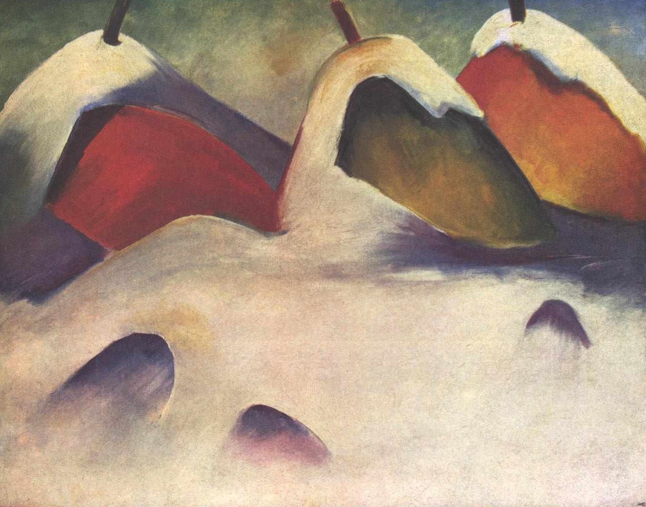 Karda çömelmek by Franz Marc
