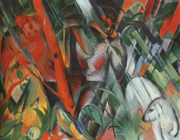 Yağmurda by Franz Marc