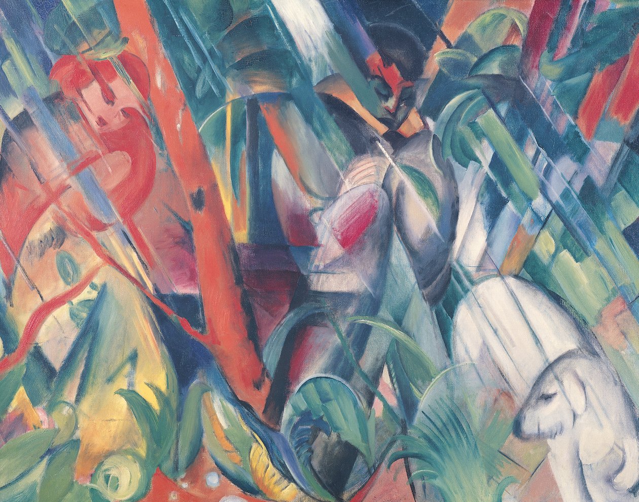 Yağmurda, 1912 by Franz Marc