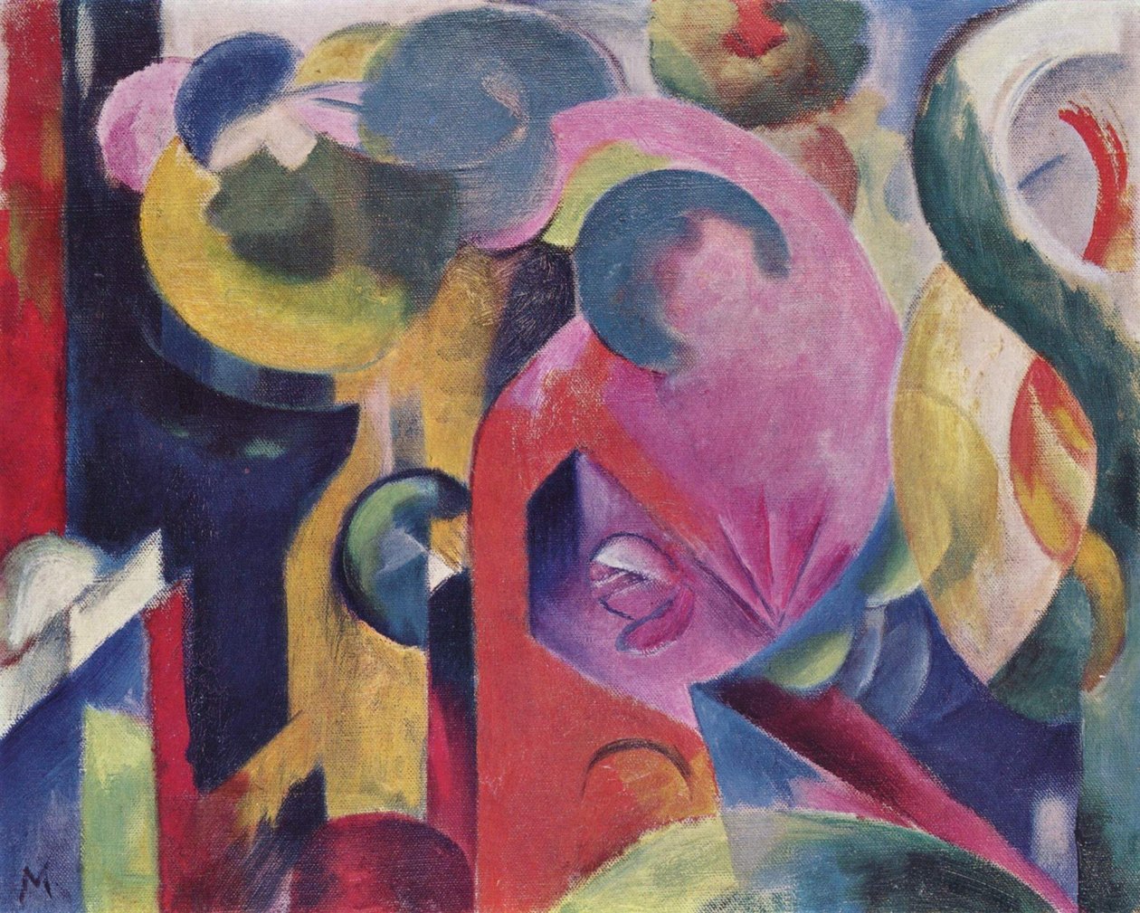kompozisyon by Franz Marc