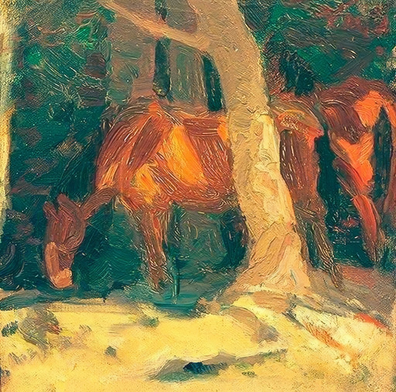 At kroki II by Franz Marc