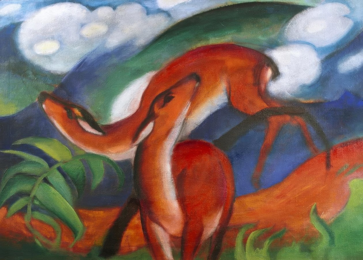 Rote mekaniği II by Franz Marc