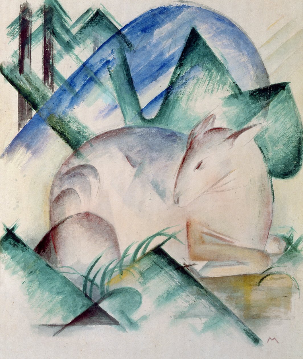Uyuyan Geyik by Franz Marc