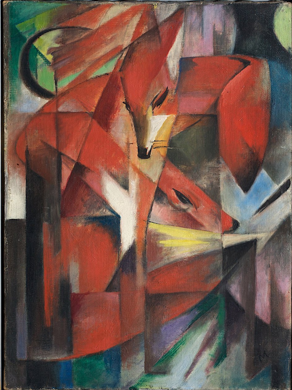 Tilki, 1913 by Franz Marc