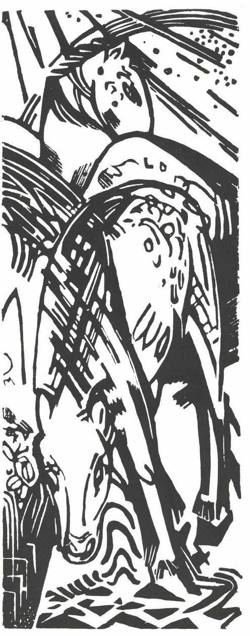 Içme at by Franz Marc