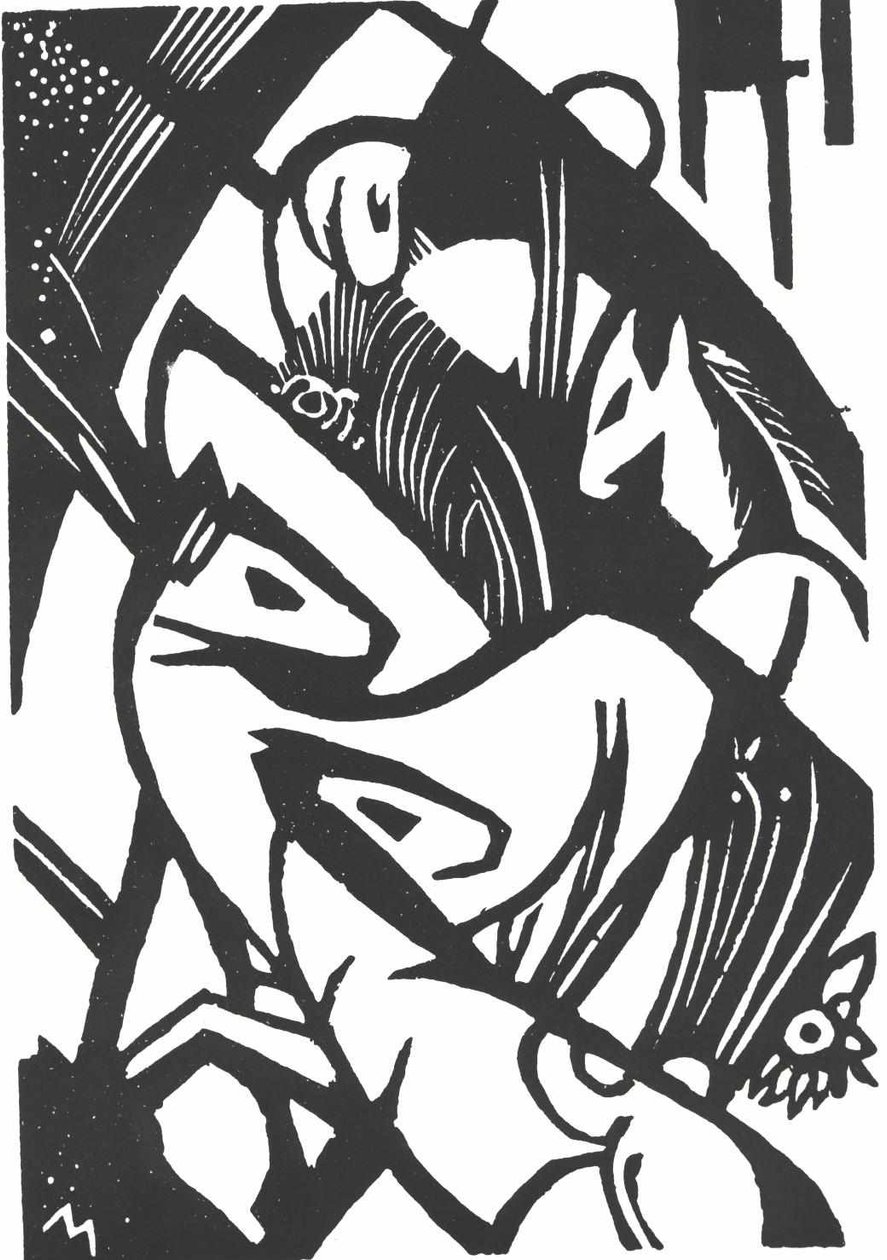 Vahşi at by Franz Marc