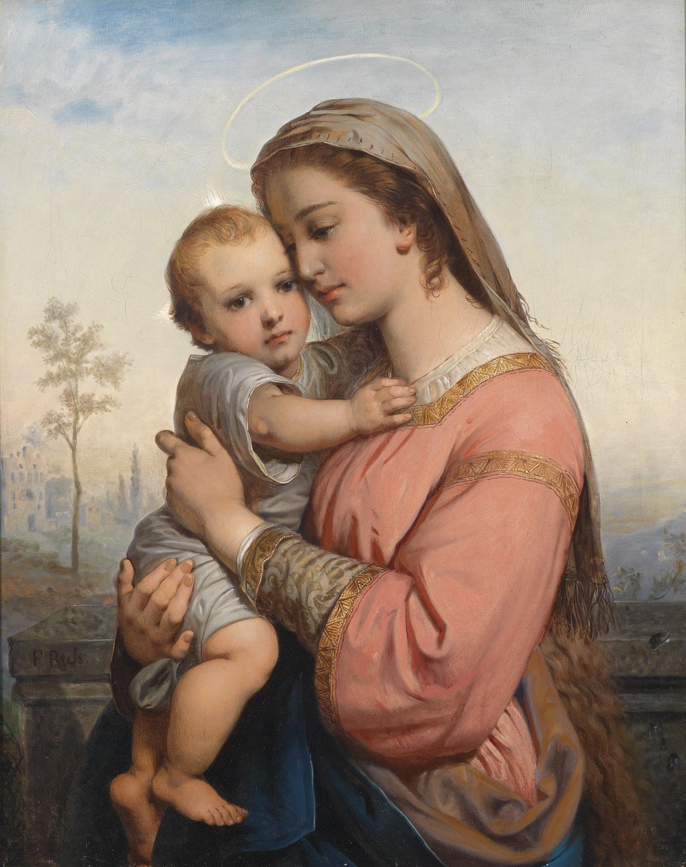 madonna ve çocuk by Franz Russ the Elder