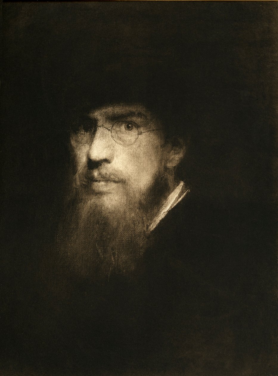 Franz Lenbach, kendi portresi by Franz Seraph von Lenbach