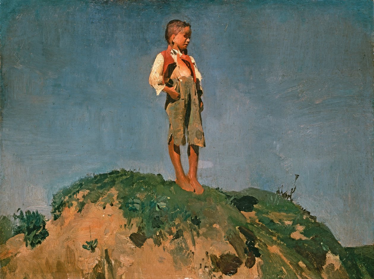 çoban çocuk by Franz Seraph von Lenbach