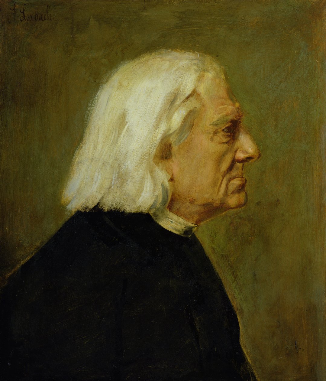 Besteci Franz Liszt (1811-86), 1884 by Franz Seraph von Lenbach