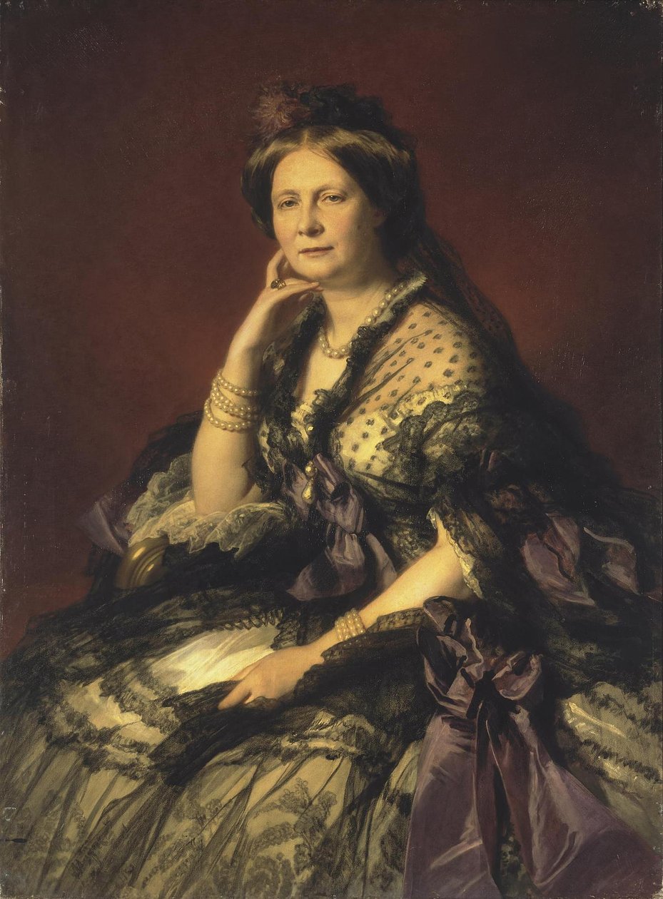 Rusya Büyük Düşesi Helena Pavlovna by Franz Xaver Winterhalter