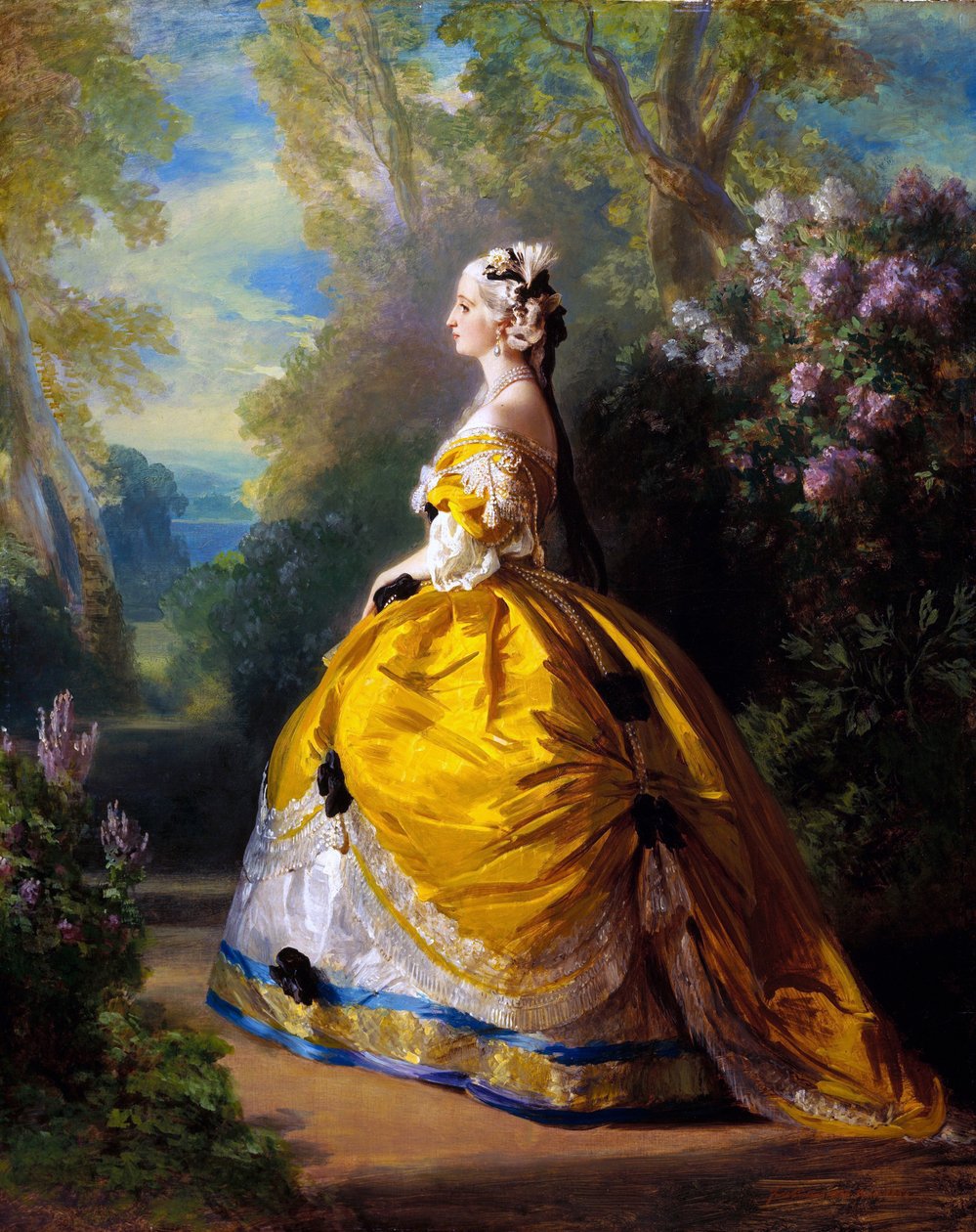 Limpératrice Eugenie à la Marie-Antoinette by Franz Xaver Winterhalter