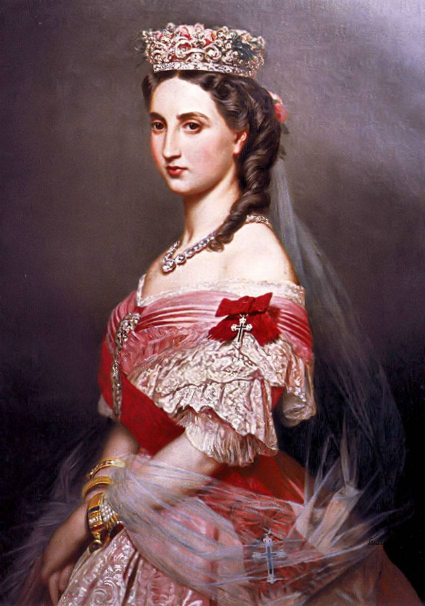 Belçika Charlotte portresi by Franz Xaver Winterhalter