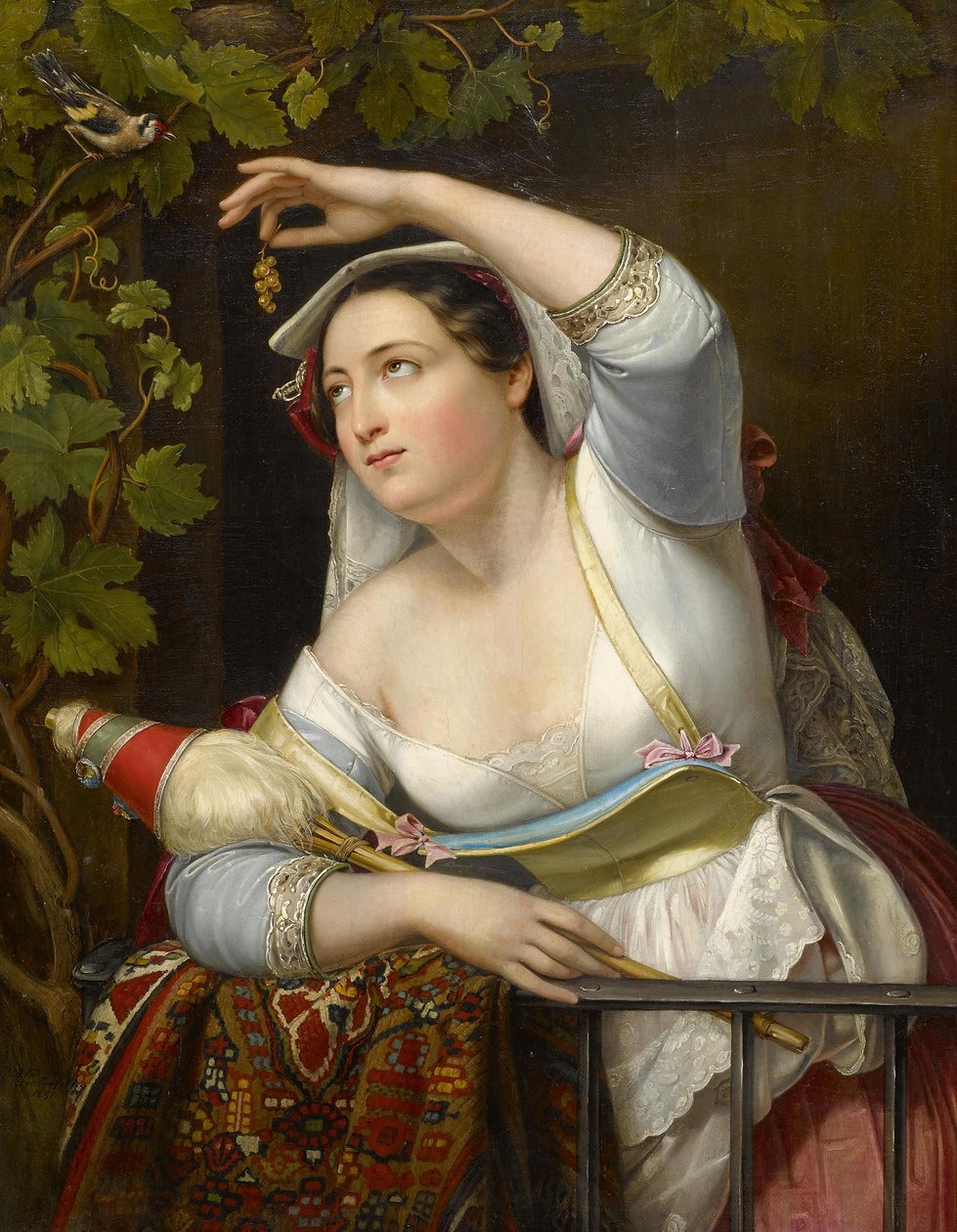 Asma Arborda Genç Bir Kadının Portresi, 1851 by Franz Xaver Winterhalter