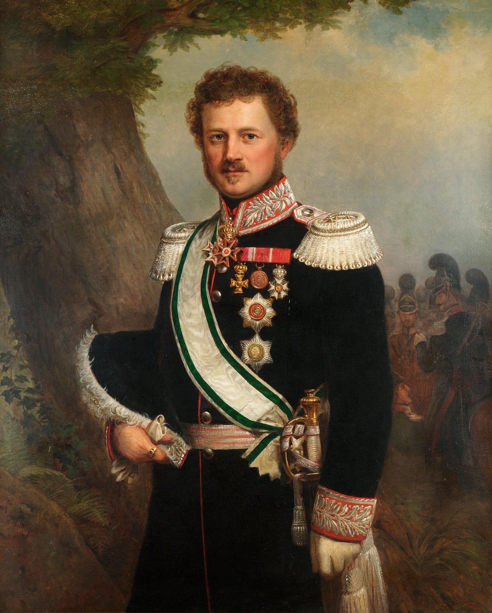 Hessen Prensi Emil ve Ren Nehri by Franz Xaver Winterhalter