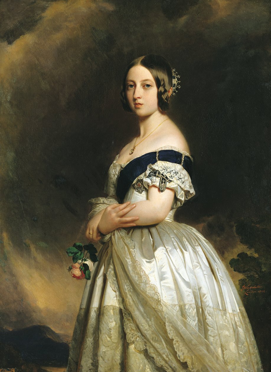 Kraliçe Victoria (1837-1901) 1842 by Franz Xaver Winterhalter