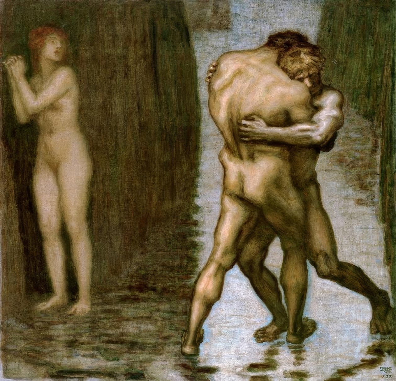 kadın için savaş by Franz von Stuck