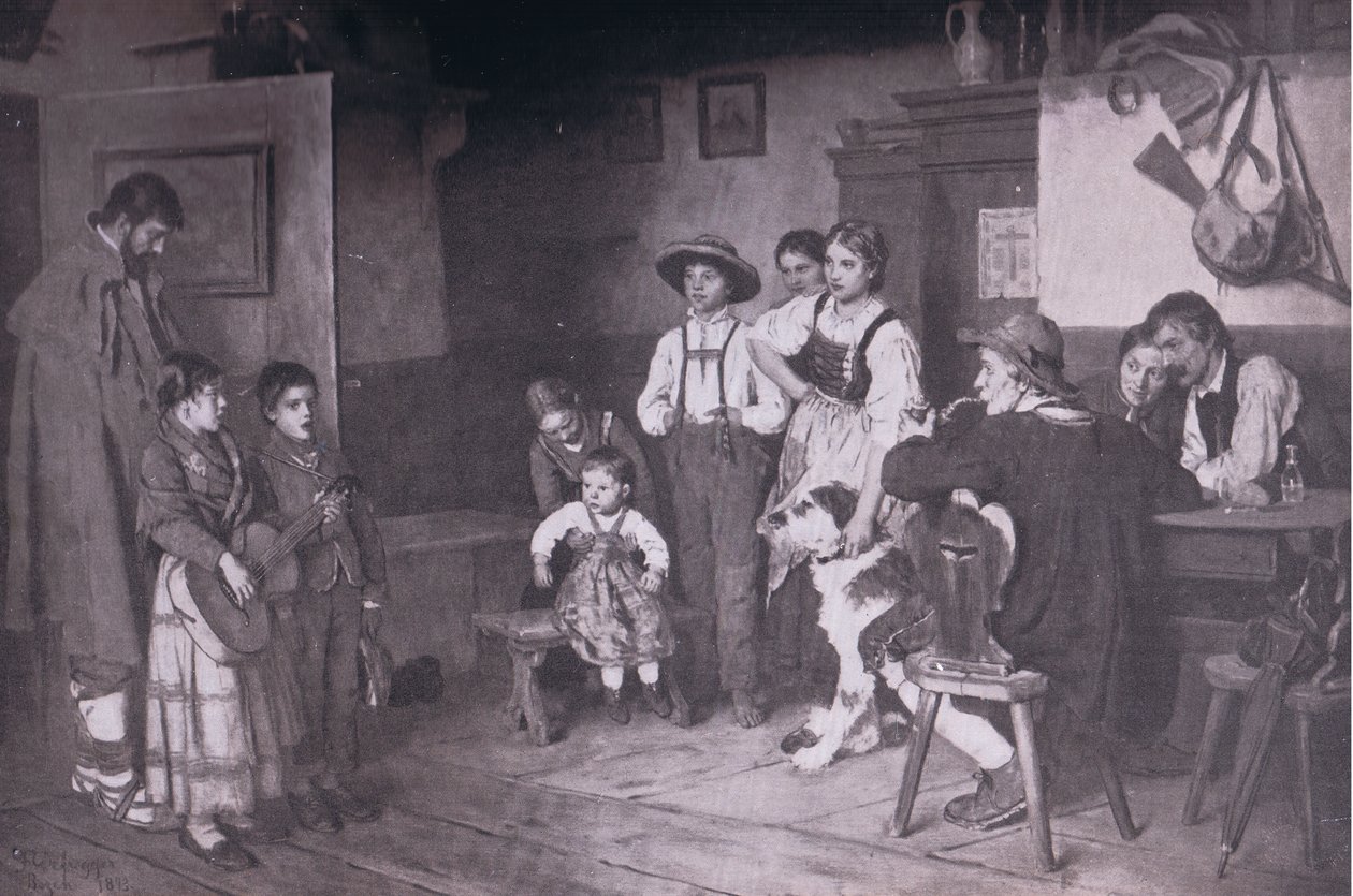 Gezici İtalyan şarkıcılar, Bibbys Annual, 1916-1917 by after Franz Defregger