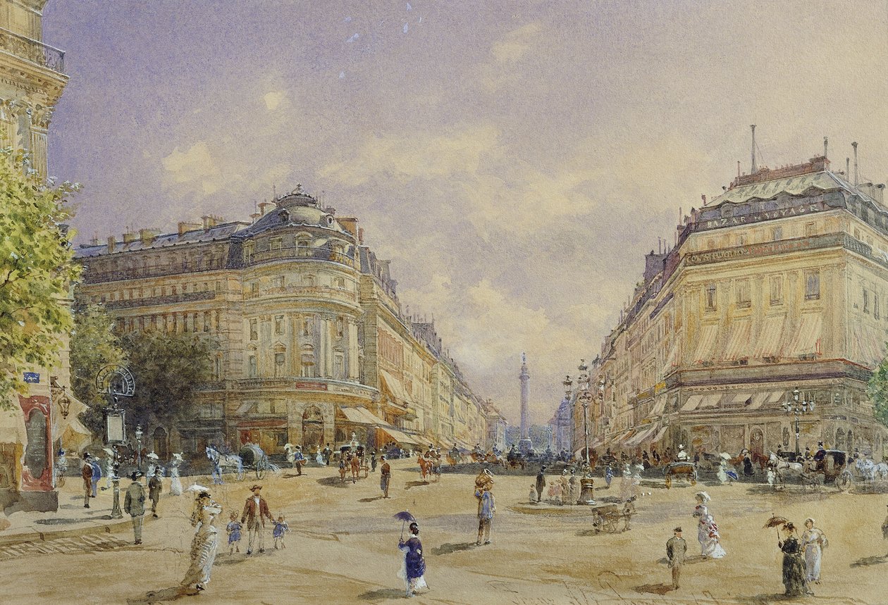 Rue de la Paix, Paris, 1886 by Franz Alt