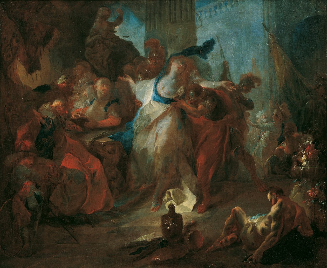 Susanna yargıçların huzurunda by Franz Anton Maulbertsch